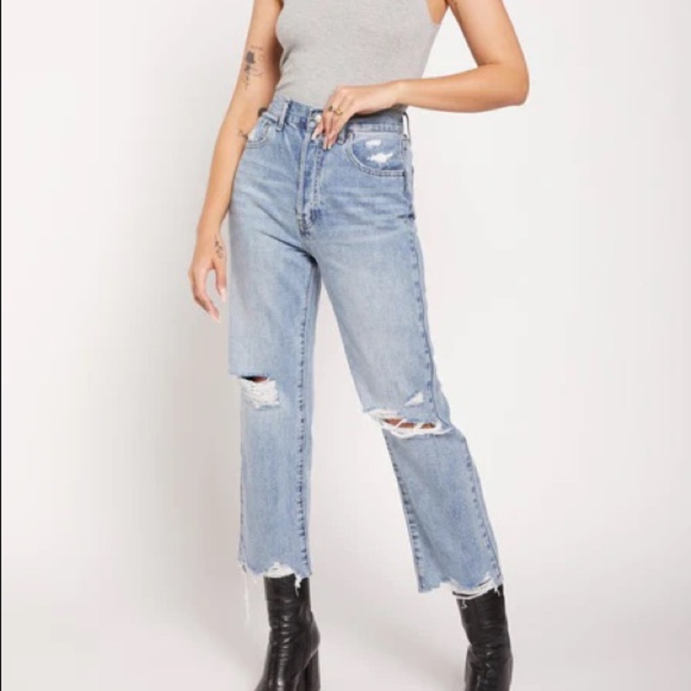 Pistola Light Blue Straight Leg Jeans